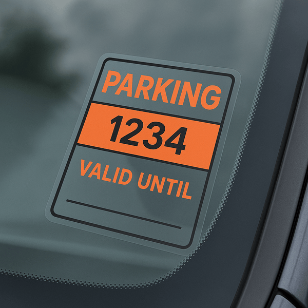 Parking Permits - Static Cling - Print Factory